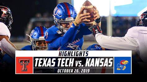 Box score for the Texas Tech Red Raiders vs. Kansas Jayhawks NCAAF game from October 16, 2021 on ESPN. Includes all passing, rushing and receiving stats.. 