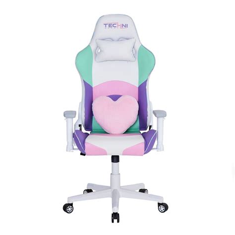 Techni Sport TS-42 Kawaii Gaming Chair Office-PC White Green …