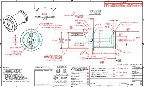 Technical Drawing And Standards Machine Shop