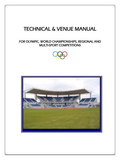 Technical manual on design standards for competition venues. - Manual for testing of power transformer.