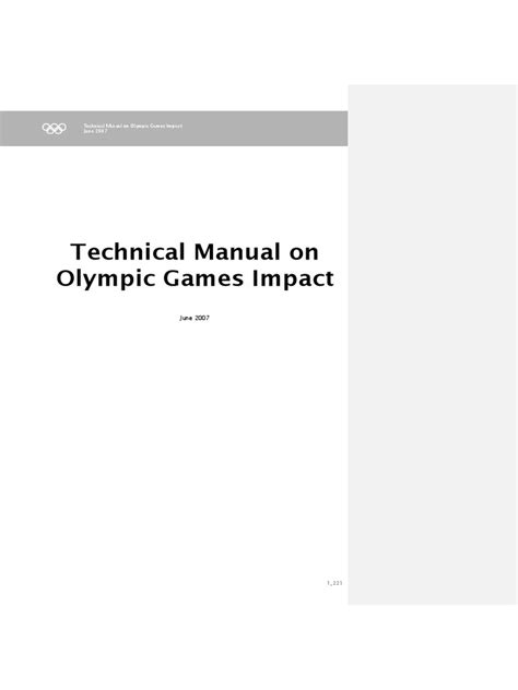 Technical manual on olympic games impact. - Elementary linear algebra solutions manual kolman 9th.
