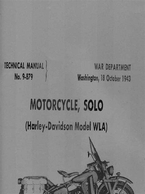 Technical manual tm 9 879 harley davidson motorcycle solo model wla. - Carey and sundberg 4th edition with solution manual.