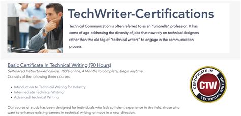 Technical writer certification.  Technical Communication UK Professiona...