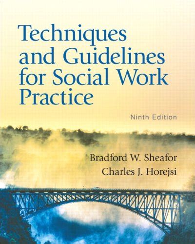 Techniques and guidelines for social work practice sheafor. - Tacoma 2001 to 2004 factory workshop service repair manual.
