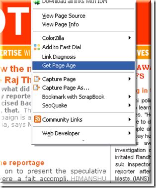 TechnoLaziness: How to find the date a web page was created