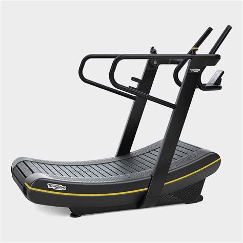 Technogym curved treadmill. Skillmill HIIT is the class that sends your heart racing, taking your intensity to the next level. Grow your athletic potential in each session alongside your squad. Boost your speed, power and endurance with Technogym Skillmill curved treadmill. Designed for high intensity training and maximum workout variety. 