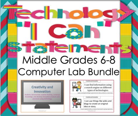 Technology I Can Statements for the Computer Lab Teacher nwsbr