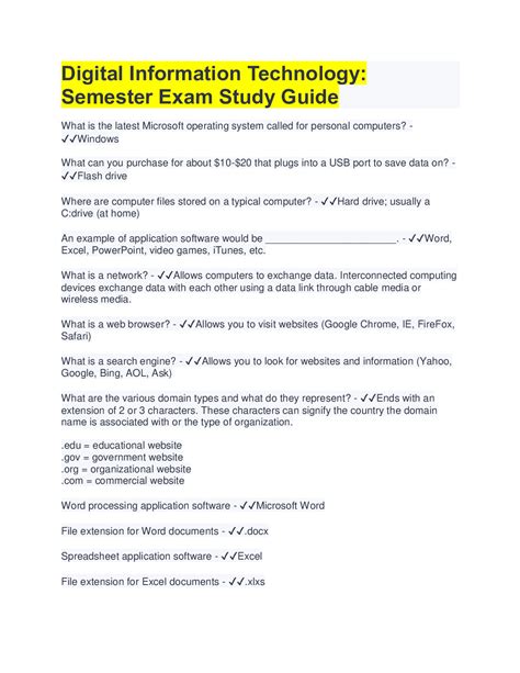 Technology In Action Study Guide