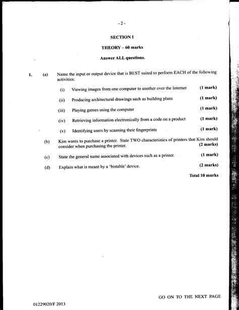 Technology Information Papers Past Cxc