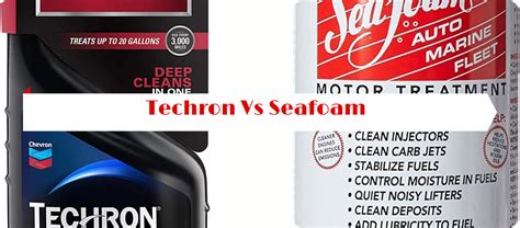 Techron fuel system cleaner vs seafoam. .  ...