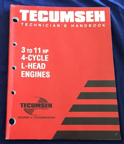 Tecumseh 3hp 11hp 4 cycle l head engines full service repair manual. - John deere 1690 ccs seed manual.