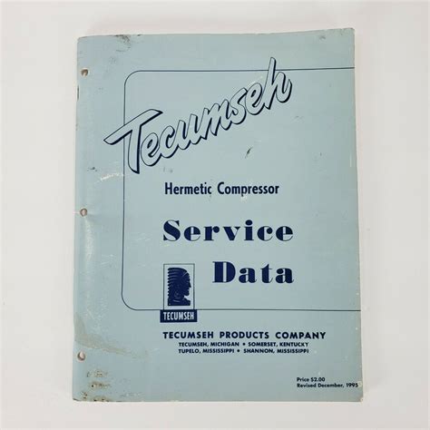 Tecumseh hermetic compressor service data manual. - Download immediato manuale ducati monster 1000.