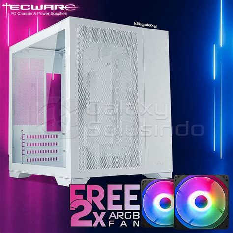 Tecware VXM Dual Chamber Mesh m-ATX Case White