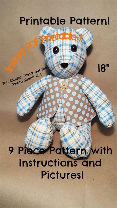 Teddy Bear Patterns Free Printable