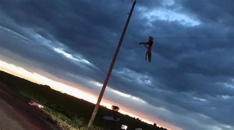 Teen Left Dangling by Her Leg From a Power Line After Car Crash