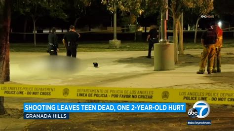 Teen killed, toddler wounded in shooting at Granada Hills rec center; suspect remains at large 