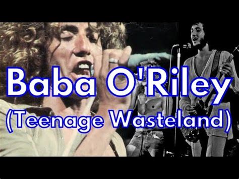 Teenage Wasteland lyrics - YouTube