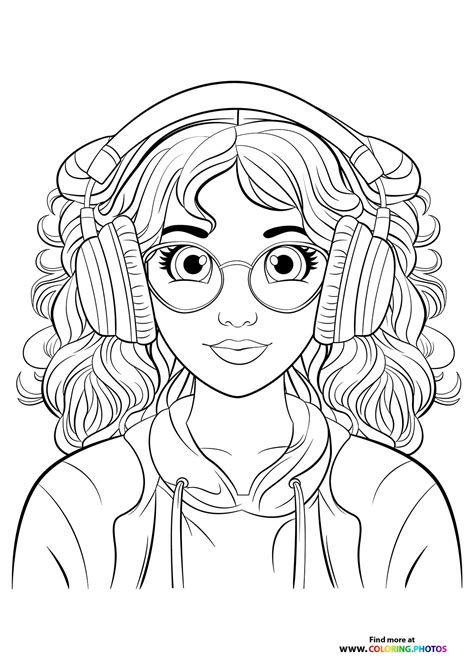 Teenager Coloring Pages