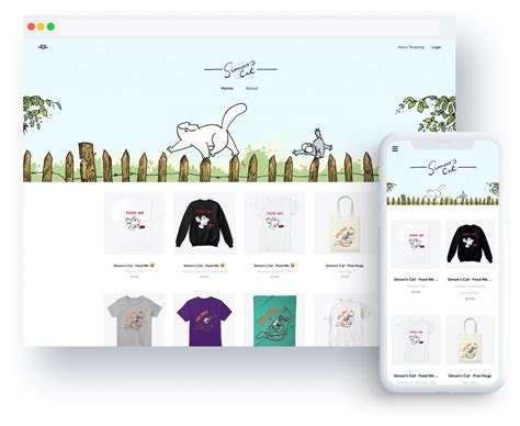 Teespring storefront examples.  Use Teespring Storefronts to show off your coll...