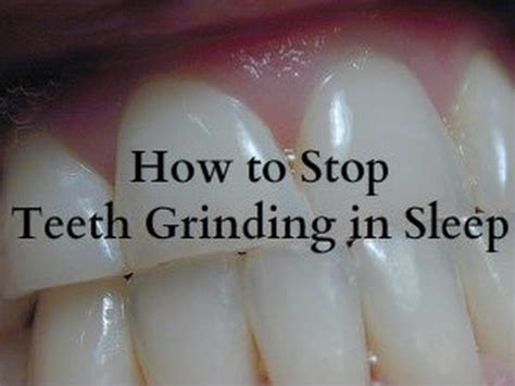 Teeth crushing in sleep