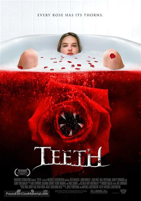 Teeth film. Synopsis. Dawn is an active member of her high-school chastity club but, when she meets Tobey, nature takes its course, and the pair answer the call. They suddenly learn she is a living example of the vagina dentata myth, when the encounter takes a grisly turn. 