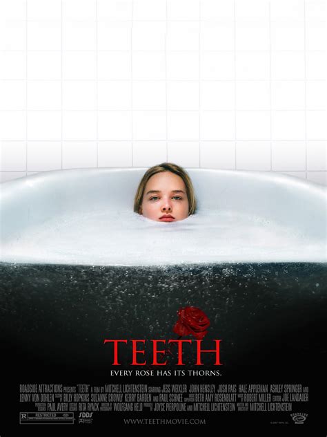 Teeth film wiki. Teeth est un film d'horreur américain réalisé par Mitchell Lichtenstein, qui est sorti le 19 janvier 2007 aux États-Unis, pendant le Festival du film de Sundance, et le 7 mai 2008 en France [1], [2]. Synopsis. Dawn O'Keefe ... 