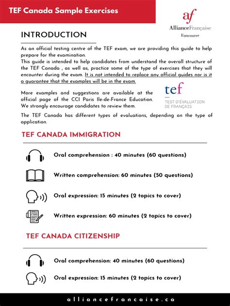 Tef canada sample papers.  This TEF Mock Test Covers All 4 Modules & Is Completely Free...