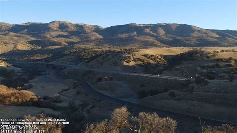 Tehachapi webcam. Displays a map containing Caltrans CCTV locations and images. 