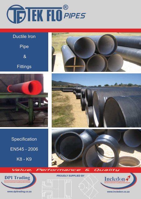 Tekflo Ductile Iron Pipe EN545 2006 Brochure - Incledon - YUMPU