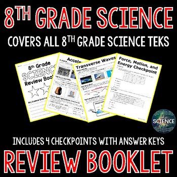 Teks science 8th grade answers.  This 8th Grade Science Review Booklet bundle inc...