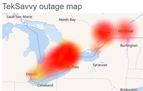 Teksavvy internet outage.  Current outages and problems for TekSavvy Cable.  com/ne...