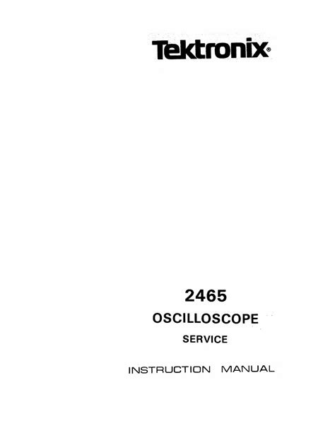 Tektronix 2465 opt 10 service manual. - Ricambi per carrelli elevatori hyster gratuiti.