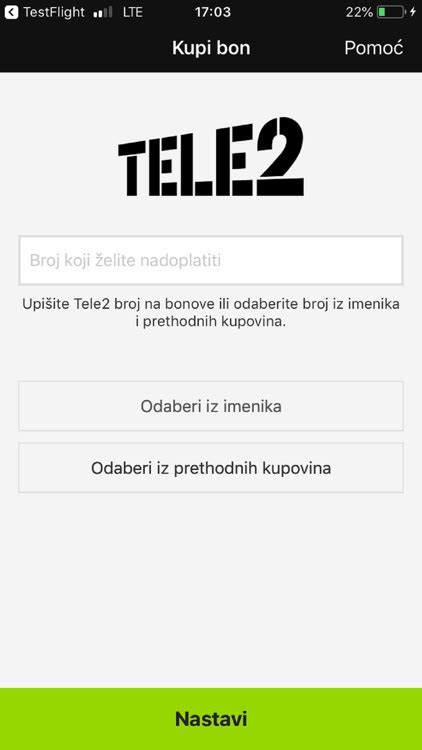 Tele2 broj.  Iznos na va&scaron;em Tele2 računu se umanjuje za 25 kuna i 2 kune naknade za transak...