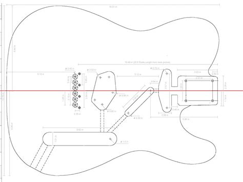 Telecaster body dimensions.  I'm afraid tiny fractions of inches are like double ...