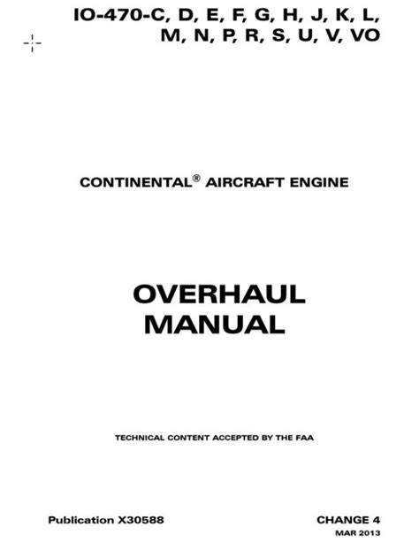 Teledyne continental aircraft engines overhaul manual. - Serenata i. per flauto e 14 strumenti..