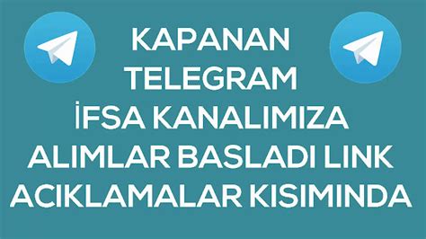 Telegram Türk İfsa Hemen Giris Yapin