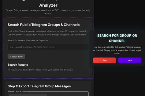 Telegram scraper bot free.  Search, scrape, and analyze Telegram group chats effortles...