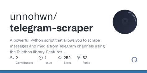 Telegram scraper download. Built with Python and the Telethon library, th...