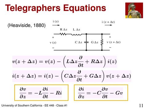 The telegrapher's equation reduces to this equation when k = 0. When k ≠ 0, a dispersion phenomenon exists in the process described by the telegrapher's equation (see, for example, DISPERSION OF SOUND). Operational calculus and special functions are commonly used to solve the telegrapher's equation.. 