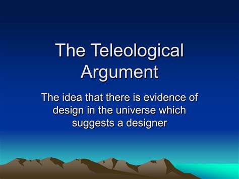 Teleological Argument and Entropy - AllAboutPhilosophy.org