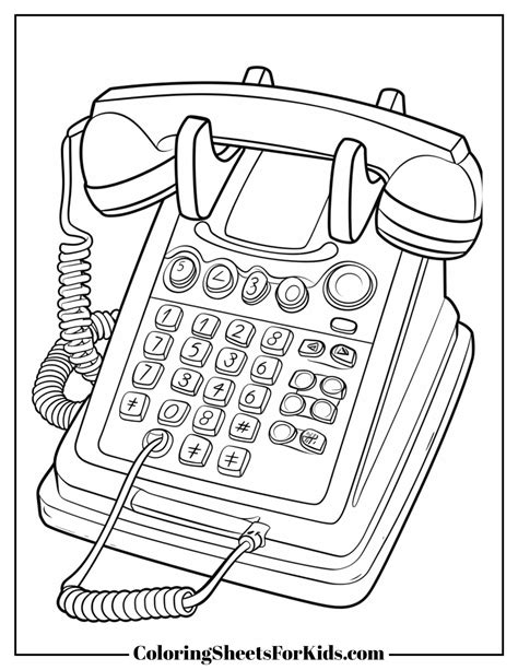 Telephone Coloring Pages