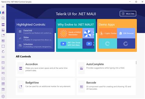 Telerik MAUI Sample Applications Telerik UI for MAUI