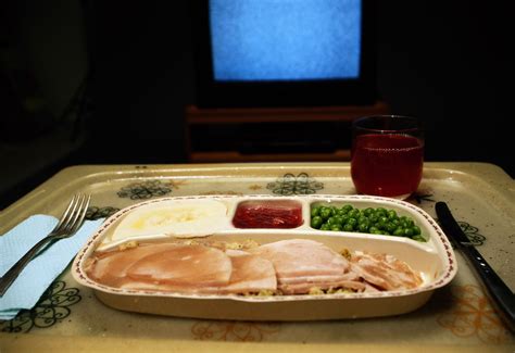 Television dinner. 12 DIY TV Dinners (for Classy Couches Only) By Tablespoon Kitchens. Created April 8, 2020. If your guilty pleasure is eating a frozen meal on the sofa, it’s okay—this is a safe space. Before you start up the microwave, take a look at these highbrow versions of your favorite TV tray foods. If your guilty pleasure is eating a frozen meal on ... 