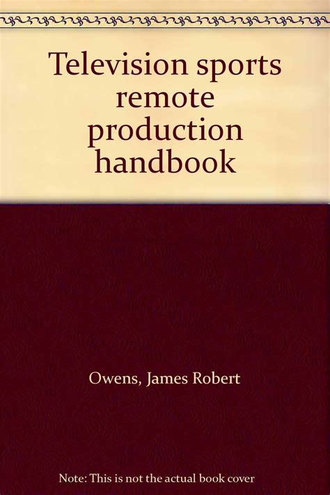 Television sports remote production handbook by james robert owens. - 2009 can am renegade outlander 500 650 800 service manual.