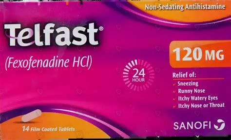 Telfast 120 : Uses, Side Effects, Interactions, Dosage / Pillintrip