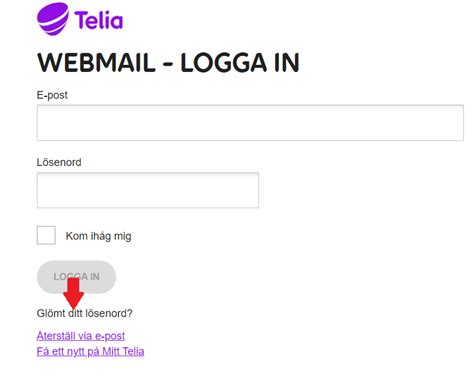 Telia webmail problem