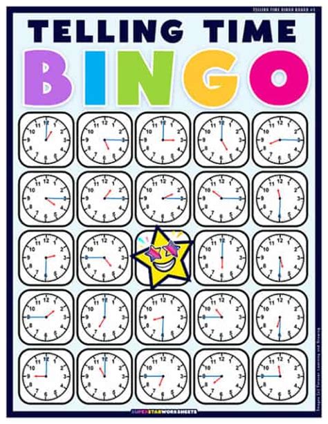 Tell The Time Printables And Bingo Game Time Printables Telling Time Bingo
