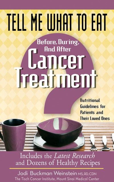 Download Tell Me What To Eat Before During And After Cancer Treatment Nutritional Guidelines For Patients And Their Loved Ones By Jodi Buckman Weinstein