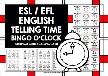 Telling Time Bingo English Esl Worksheets For Distance Learning And Physical Classrooms