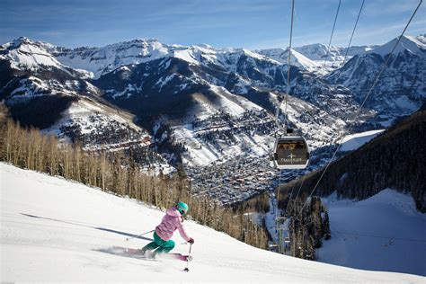 Telluride ski. As a half-dozen skiers, planks slung over their shoulders, hiked past us up the ridge toward Telluride’s famed 13,320-foot Palmyra peak, my new friend Seth thrust his ski pole forward for ... 